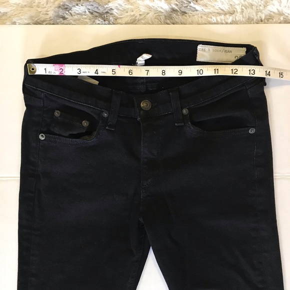 Rag and Bone Stiletto Boot cut black jeans 28 - Picture 13 of 16